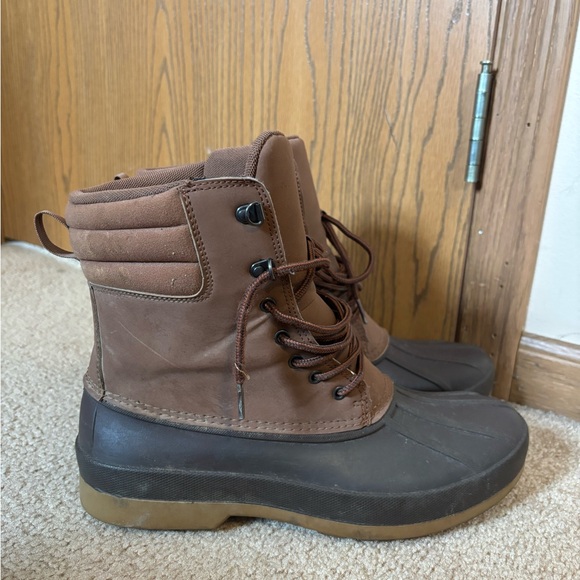 Brown and Tan Duck Boots - Picture 3 of 6